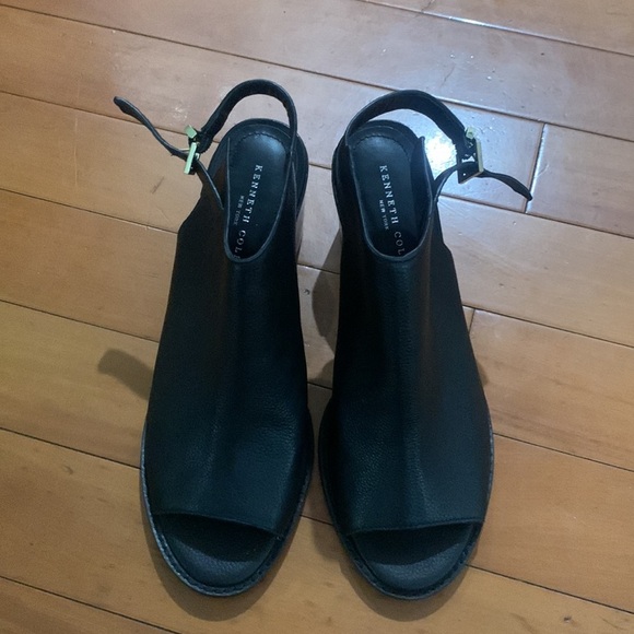 Kenneth Cole leather peep toe sandals size 9.5 - Picture 4 of 11